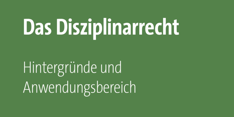 dbb aktuell für Beamtinnen und Beamte – Das Disziplinarrecht | Hintergründe und Anwendungsbereich