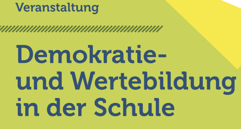 Veranstaltung: Demokratie und Wertebildung in der Schule